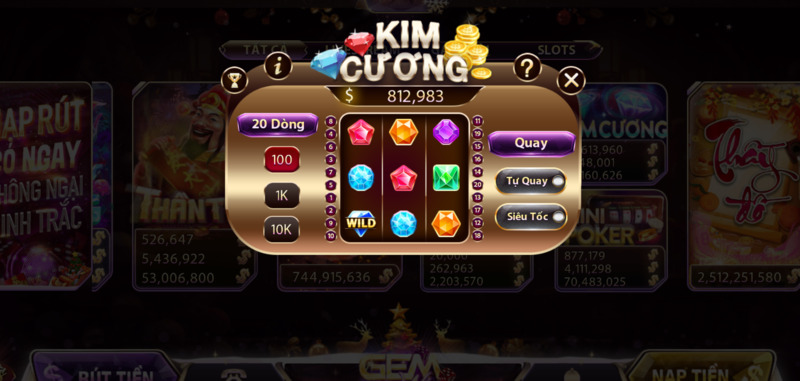 Kim Cương có đến 3 chế độ quay là  Quay, Tự quay và Siêu tốc